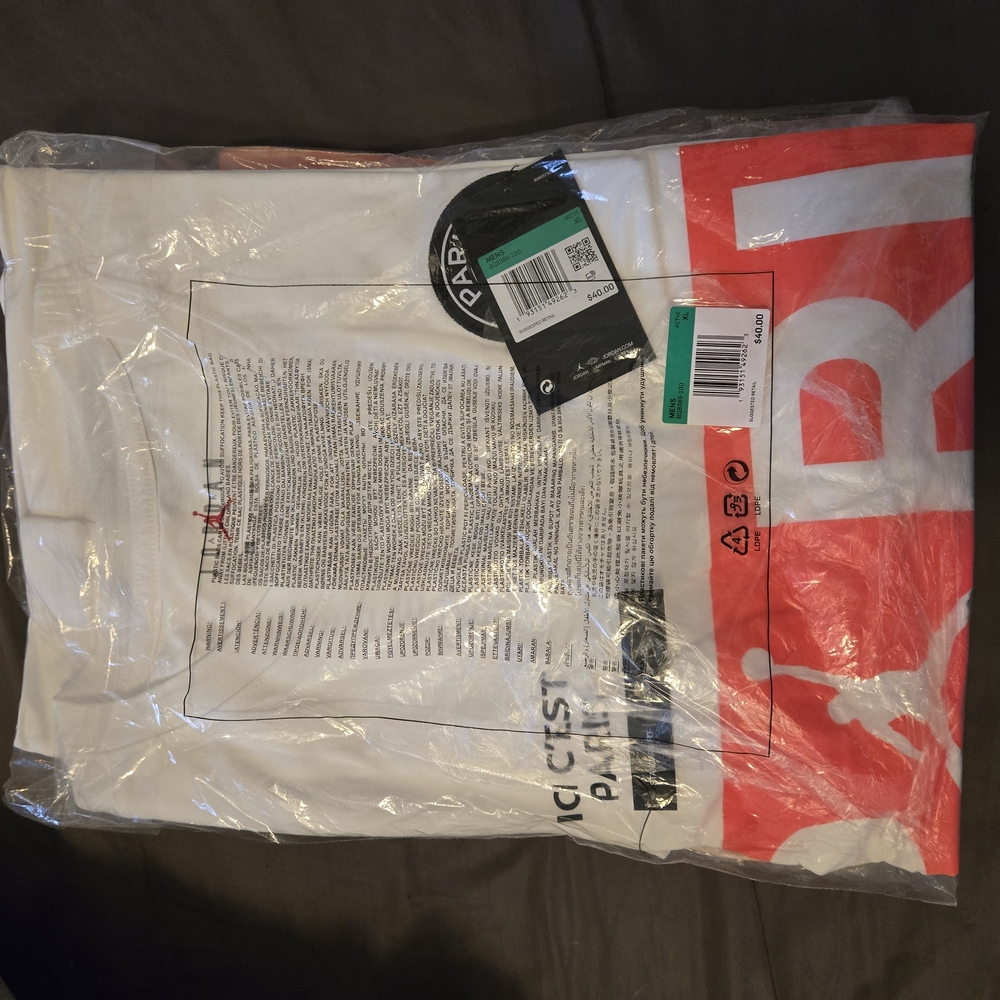 Jordan White and Red Graphic Tee